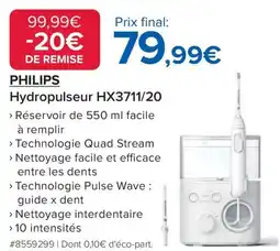 Costco PHILIPS Hydropulseur HX3711/20 offre