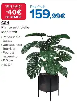 Costco CGH Plante artificielle Monstera offre