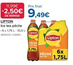 Costco LIPTON Ice tea pêche offre