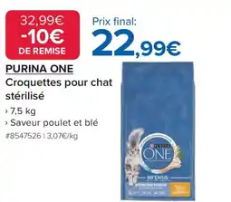 Costco PURINA ONE Croquettes pour chat stérilisé offre