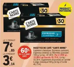 E.Leclerc Dosettes de café carte noire offre