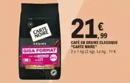 E.Leclerc Café en grains classique carte noire offre