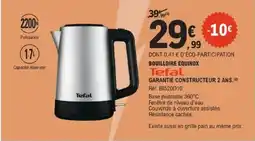 E.Leclerc TEFAL Bouilloire equinox offre