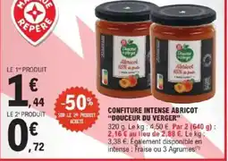 E.Leclerc "DOUCEUR DU VERGER" Confiture intense abricot offre