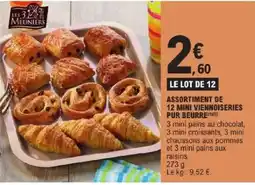 E.Leclerc Assortiment de 12 mini viennoiseries pur beurre offre