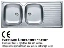 Brico Cash Évier inox à encastrer basic offre