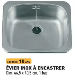 Brico Cash Évier inox à encastrer offre