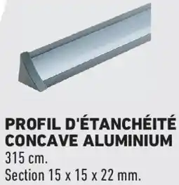 Brico Cash Profil d'étanchéité concave aluminium offre