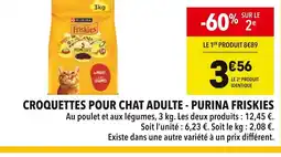 Supeco PURINA FRISKIES Croquettes pour chat adulte offre