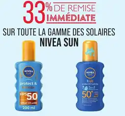 Match Sur toute la gamme des solaires nivea sun offre