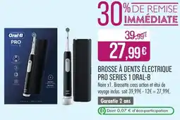 Match Brosse à dents électrique pro series 1 oral-b offre