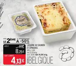 Match Lasagne au saumon et épinards offre