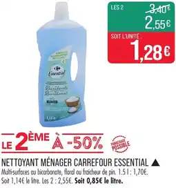 Match Nettoyant ménager carrefour essential offre