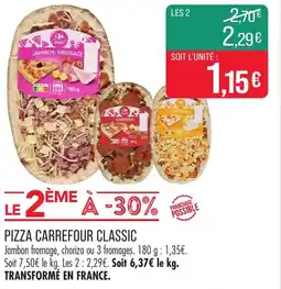 Match Pizza carrefour classic offre