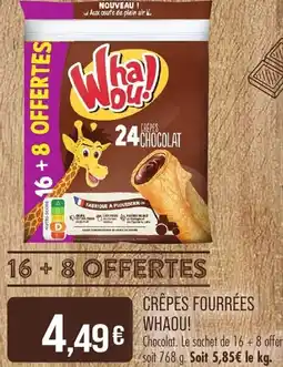 Match Crêpes fourrées whaou! offre