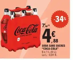 E.Leclerc Express COCA-COLA Soda sans sucres offre