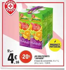 E.Leclerc Express JAFADEN Jus multifruits offre