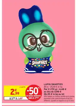 Intermarché SMARTIES Lapin offre