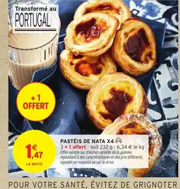 Intermarché Pastéis de nata x4 offre