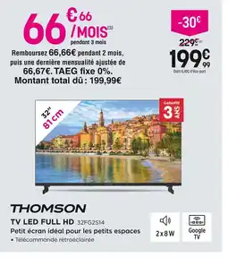 Pulsat THOMSON Tv led full hd 32fg2s14 offre