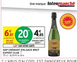 Intermarché Aop crémant d'alsace brut offre