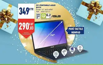 Bureau Vallée Pc Portable Asus E410 offre