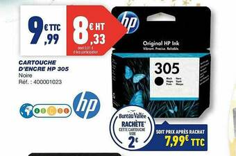 Bureau Vallée Cartouche D'encre Hp 305 offre