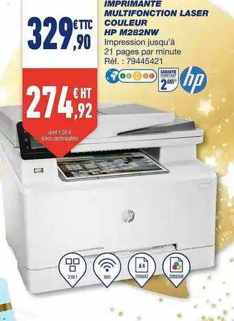 Bureau Vallée Imprimante Multifonction Laser Couleur Hp M282nw offre