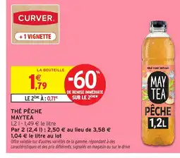 Intermarché MAYTEA Thé pêche offre