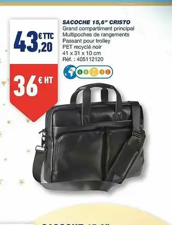 Bureau Vallée Sacoche 15,6 offre