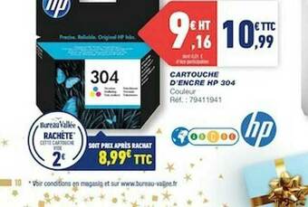 Bureau Vallée Cartouche D'encre Hp 304 offre
