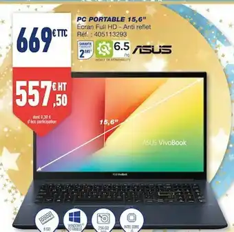 Bureau Vallée Pc Portable 15,6 offre