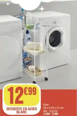 La Foir'Fouille Desserte en acier blanc offre