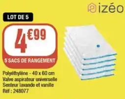 La Foir'Fouille 5 sacs de rangement offre