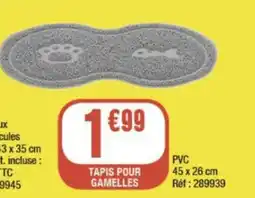 La Foir'Fouille Tapis pour gamelles offre