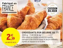 Intermarché Contact CROISSANTS PUR BEURRE X6 offre