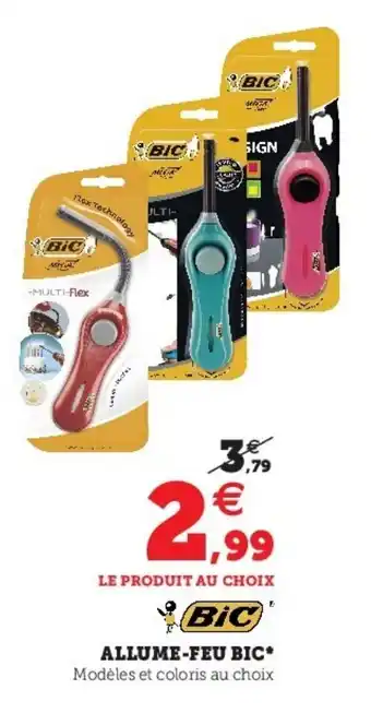 Super U Allume-feu bic offre
