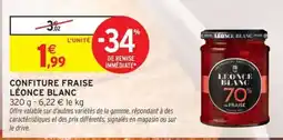 Intermarché Contact LÉONCE BLANC Confiture fraise offre