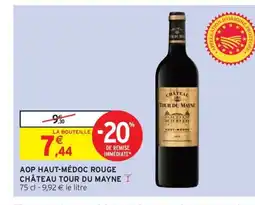 Intermarché Contact Aop haut-médoc rouge château tour du mayne offre