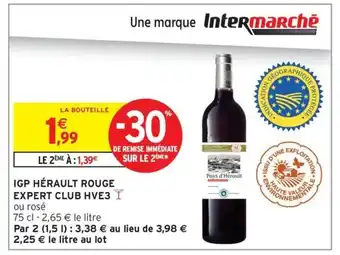 Intermarché Contact Igp hérault rouge expert club hve3 y offre