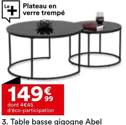 BUT Table basse gigogne Abel offre