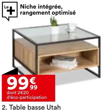 BUT Table basse Utah offre