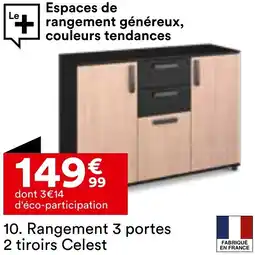 BUT Rangement 3 portes 2 tiroirs Celest offre