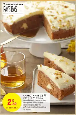 Intermarché Express Carrot cake offre