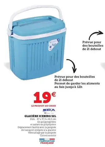 Super U Glacière iceberg 32l offre