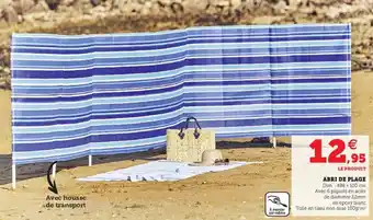 Super U Abri de plage offre