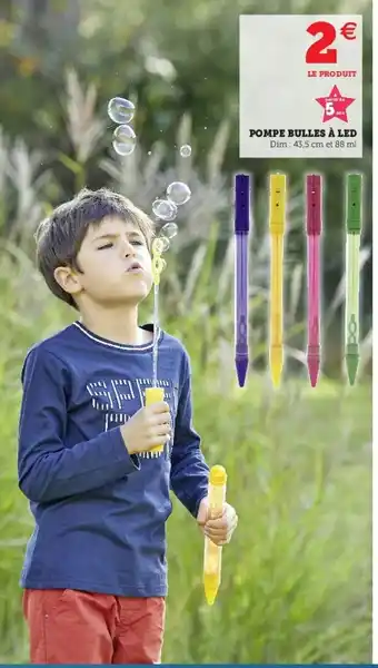 Super U Pompe bulles à led offre