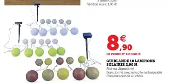Super U Guirlande 10 lampions offre