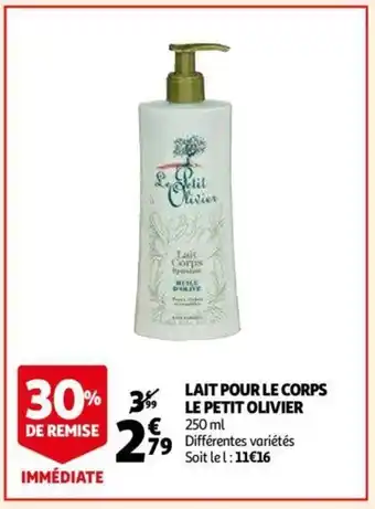 Auchan Lait pour le corps offre