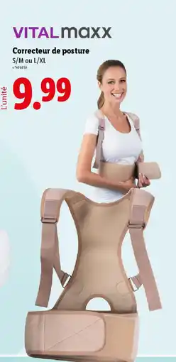 Lidl VITALMAXX Correcteur de posture offre